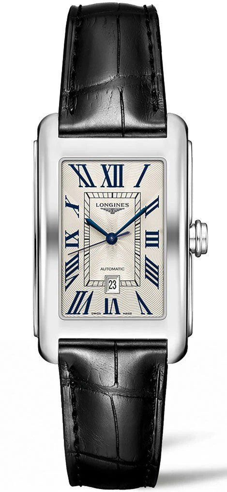 Longines DolceVita Automatic Black Alligator Strap 43.80mm Watch