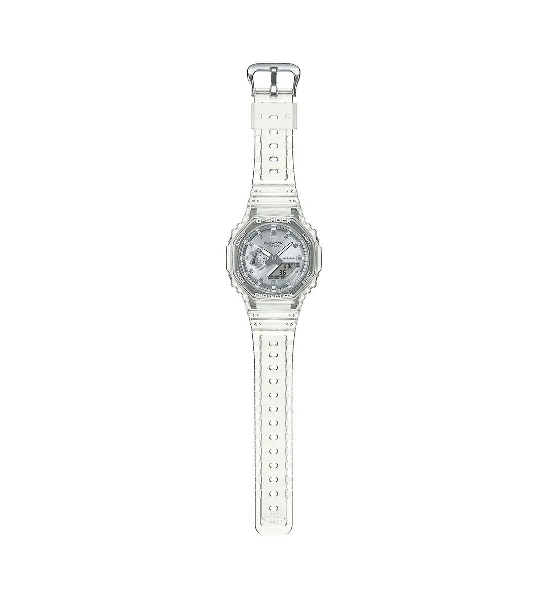 G-SHOCK 2100 Bright Metallic Dial Series Silver Watch GA-2100BM-7A8ER