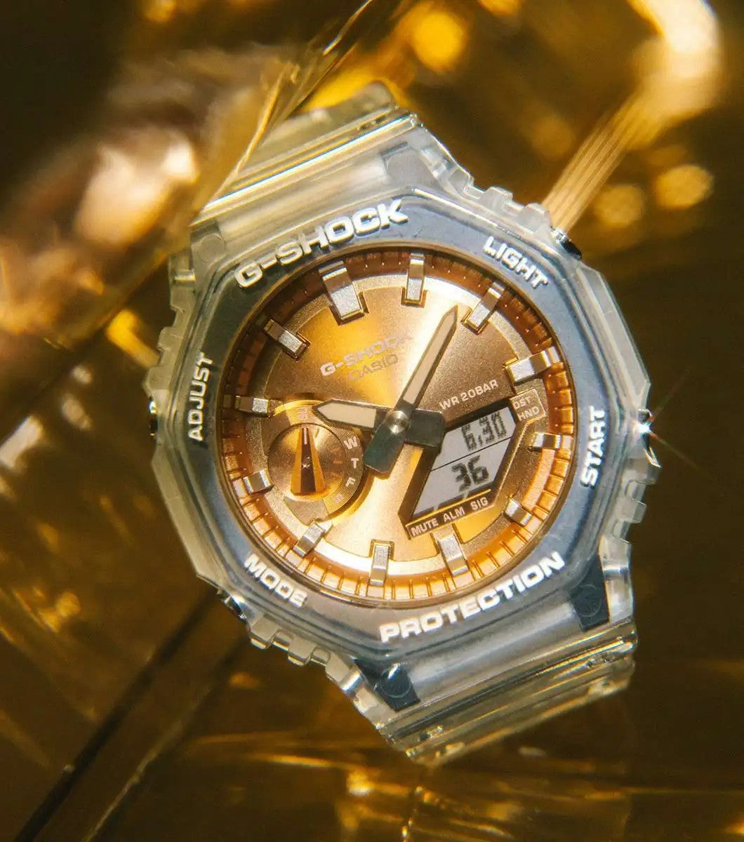 G-SHOCK 2100 Bright Metallic Dial Series Rose Watch GA-2100BM-7A5ER