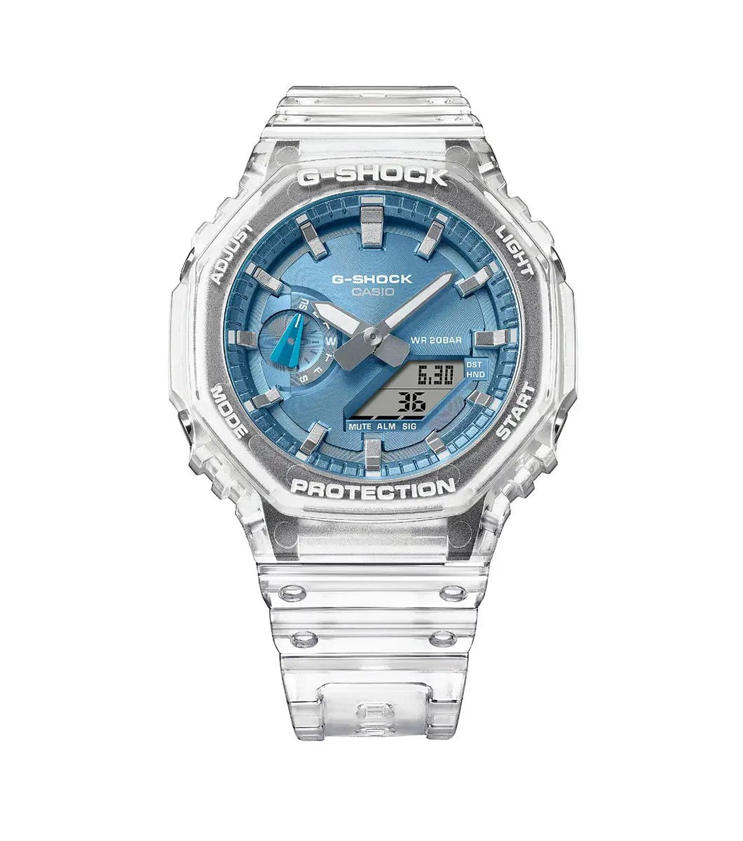 G-SHOCK 2100 Bright Metallic Dial Series Ice Blue Watch GA-2100BM-7A2ER