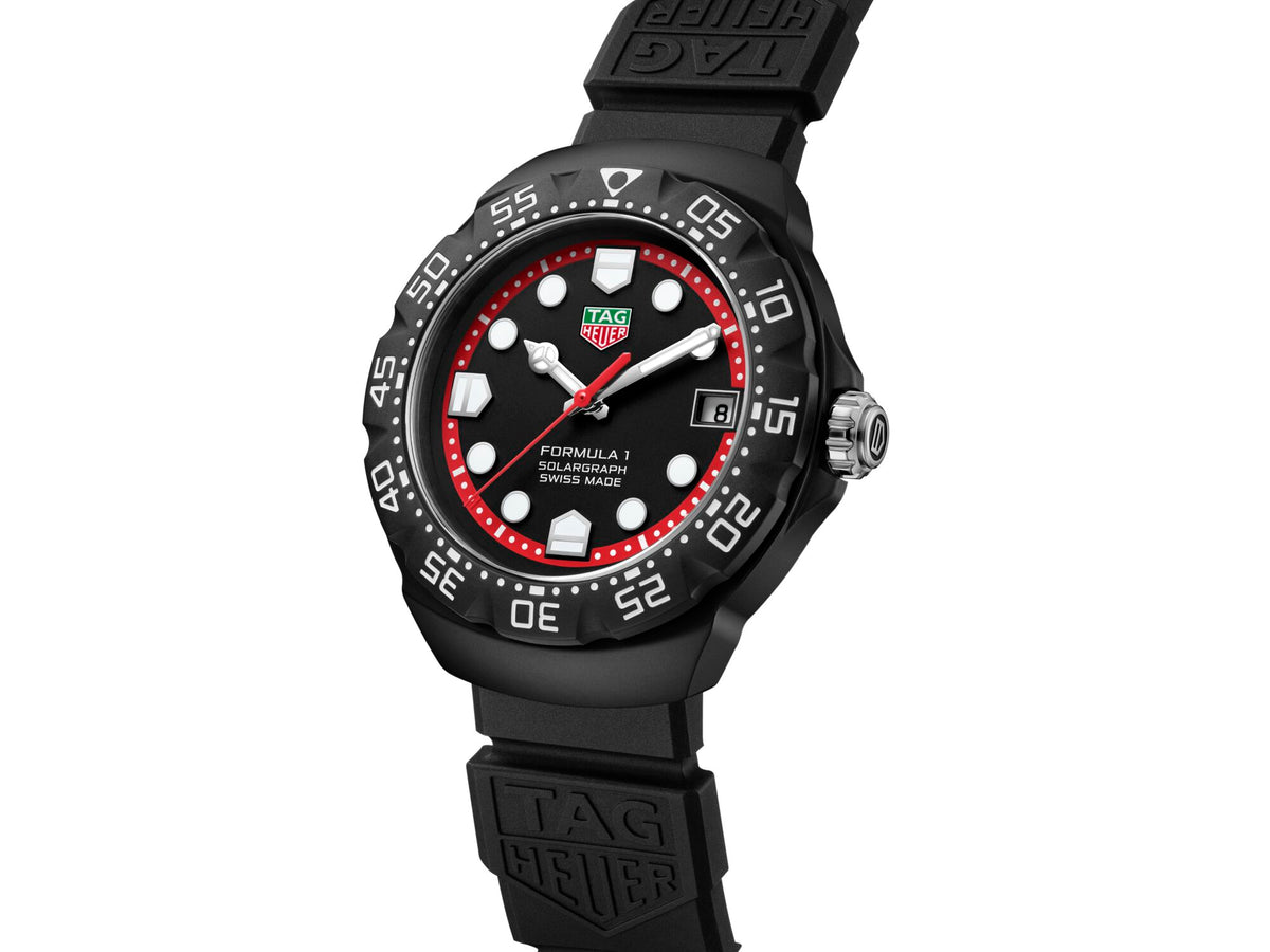 Tag Heuer Formula 1 Solargraph, Black DLC Limited Edition 38mm Watch WBY1114.FT8084