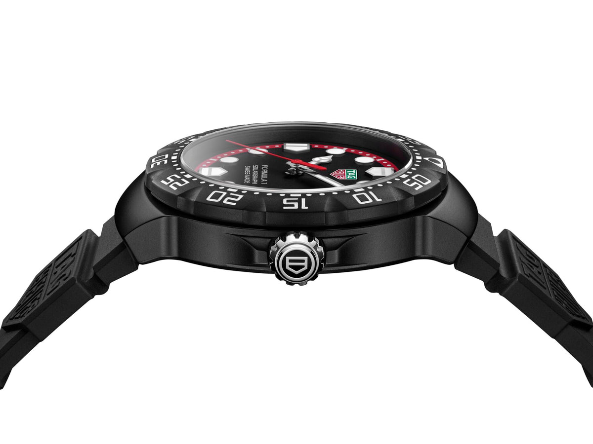Tag Heuer Formula 1 Solargraph, Black DLC Limited Edition 38mm Watch WBY1114.FT8084