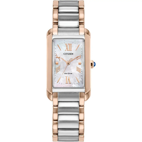 Citizen Eco-Drive L Bianca Two Tone 32mm Watch EW5624-54Y