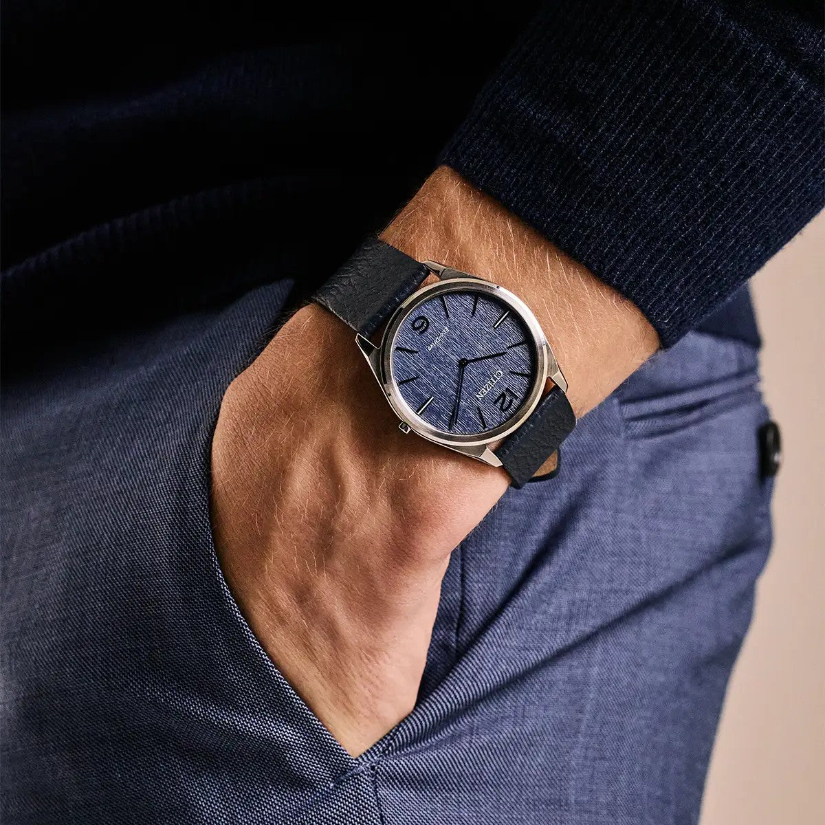 Citizen Eco-Drive Stiletto Blue 38mm Watch AR3120-08L