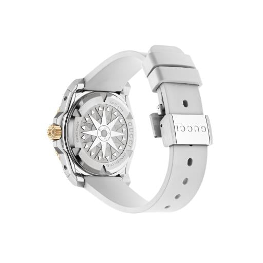 GUCCI Dive Automatic White & Rose 36mm Watch YA136407