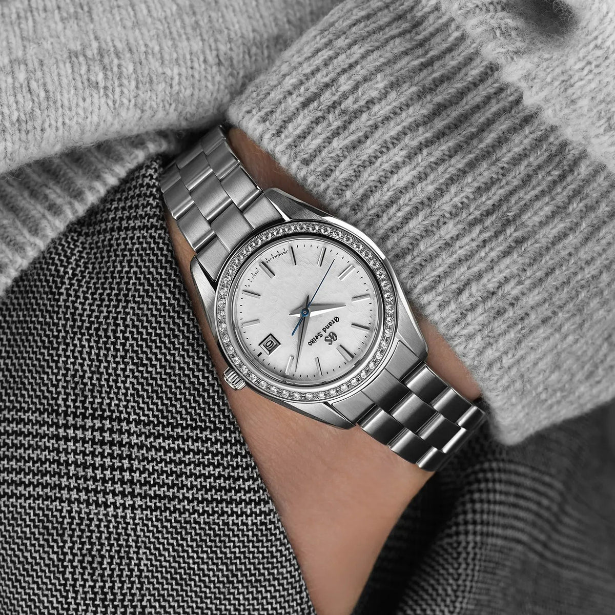 Grand Seiko Heritage 'Diamond Snowflake' Quartz 29mm Watch STGF385