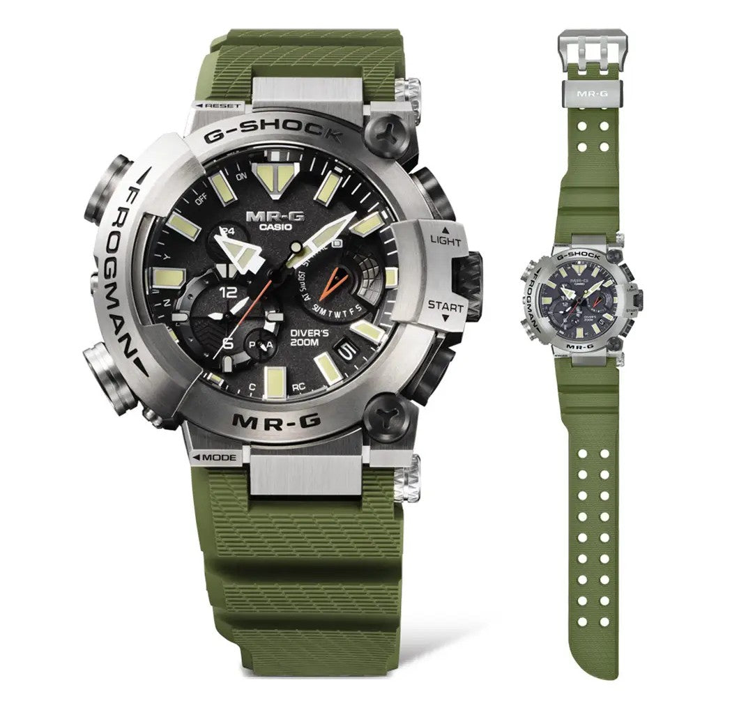 G-SHOCK MR-G Frogman Goliath Green Rubber Strap Watch MRG-BF1000RG-3ADR