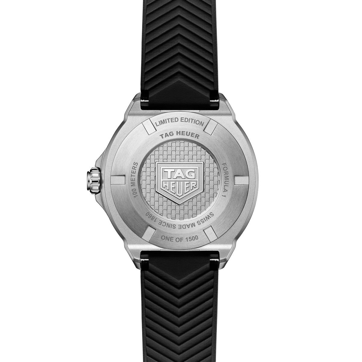 Tag Heuer Formula 1 Solargraph, Steel & Rubber Limited Edition 38mm Watch WBY111A.FT8106