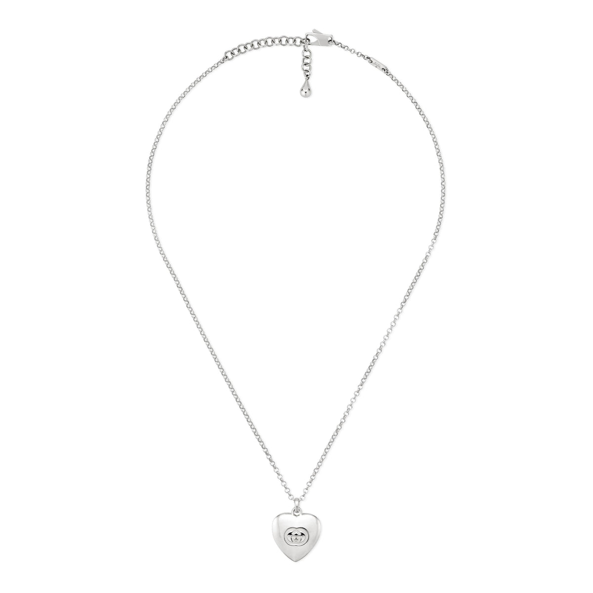Gucci Blind For Love Sterling Silver Heart Pendant