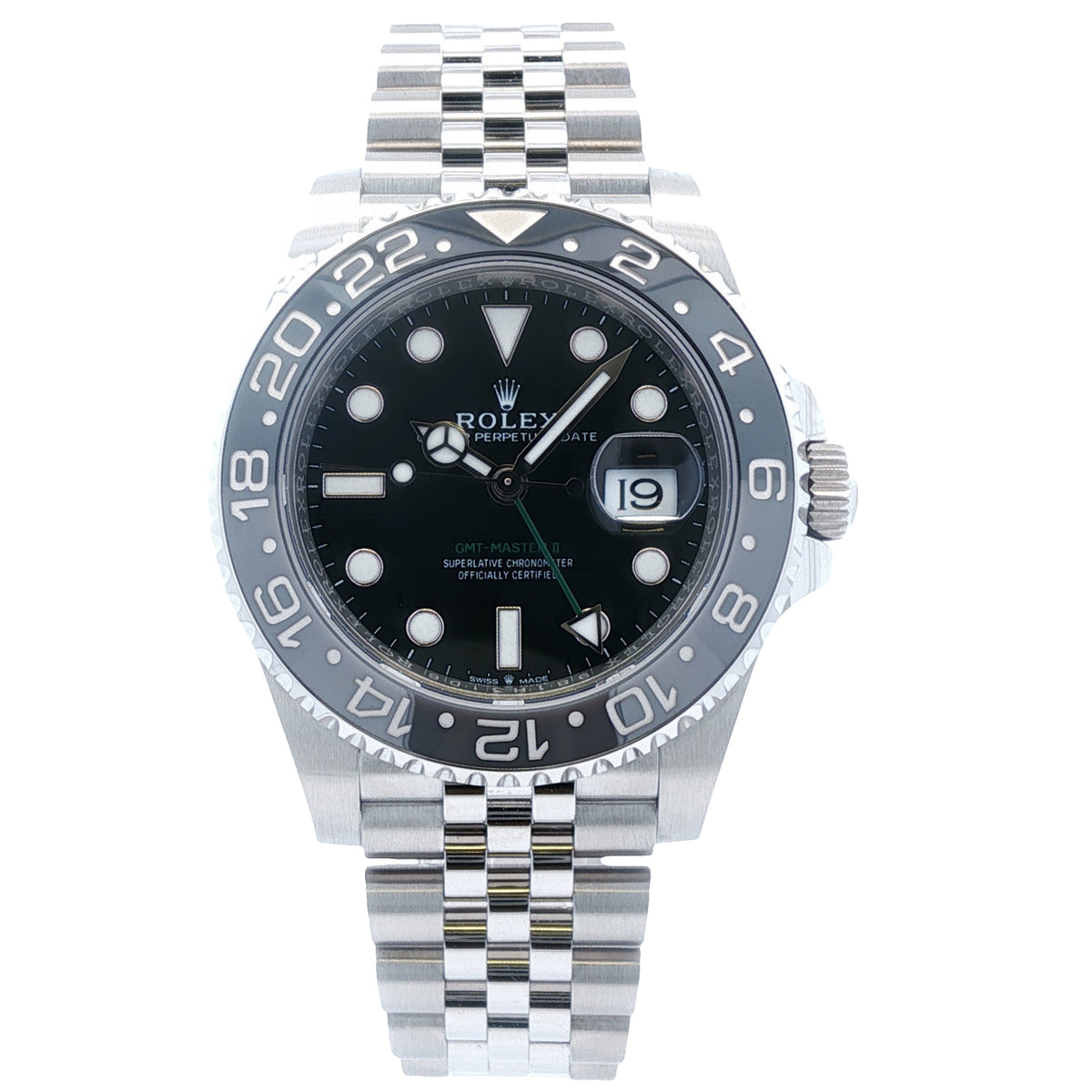 Rolex GMT-Master II Black & Grey Ceramic Jubilee 40mm Watch 126710GRNR (2025)