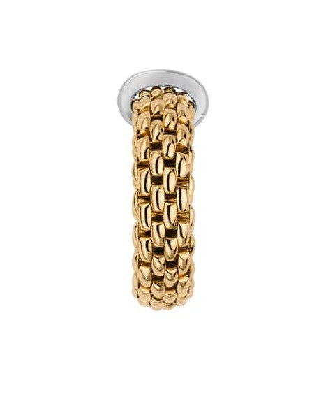 Fope Flex'It 18ct Yellow Gold Ring with Diamonds