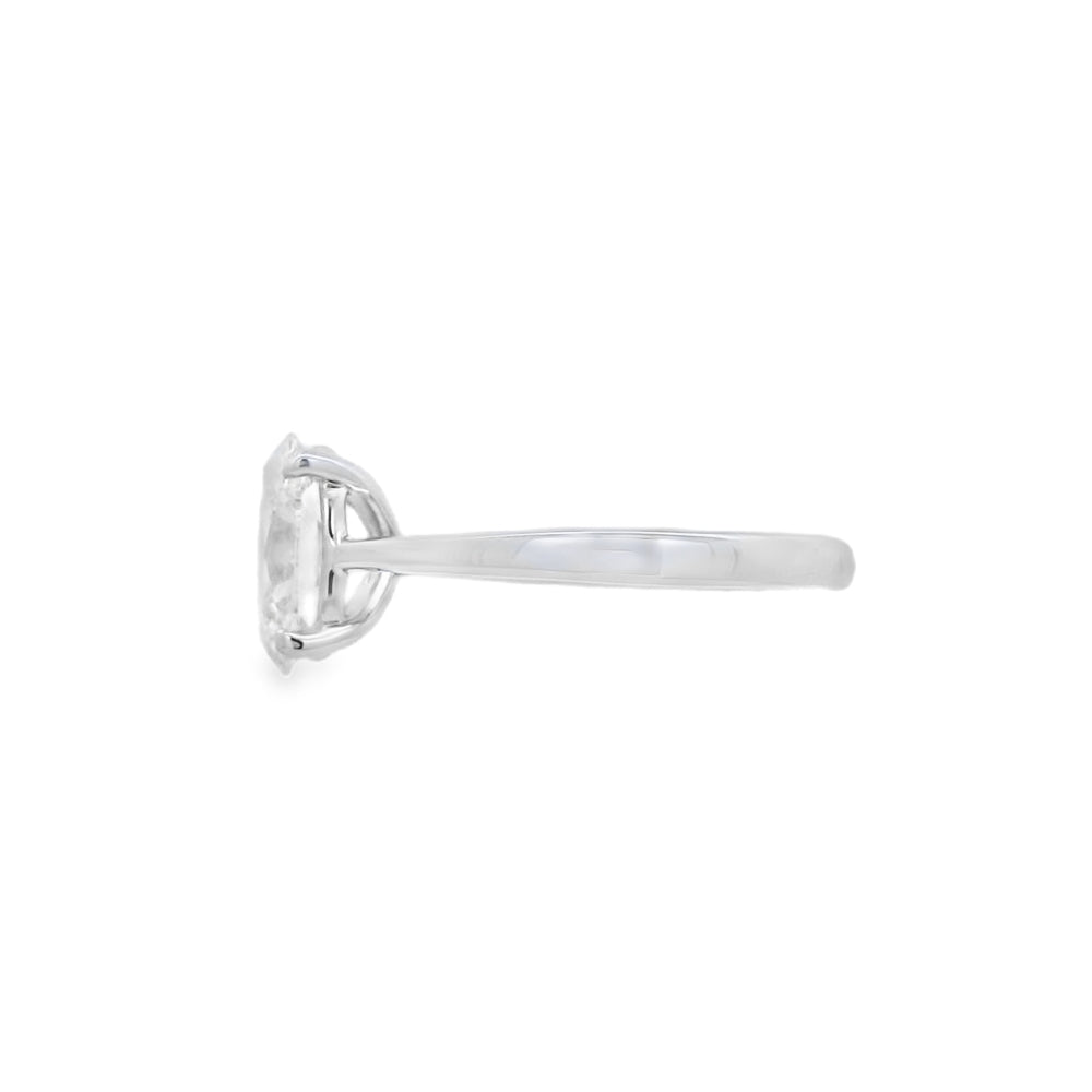 Oval Cut Single Stone 2.05ct Lab Grown Diamond, Platinum