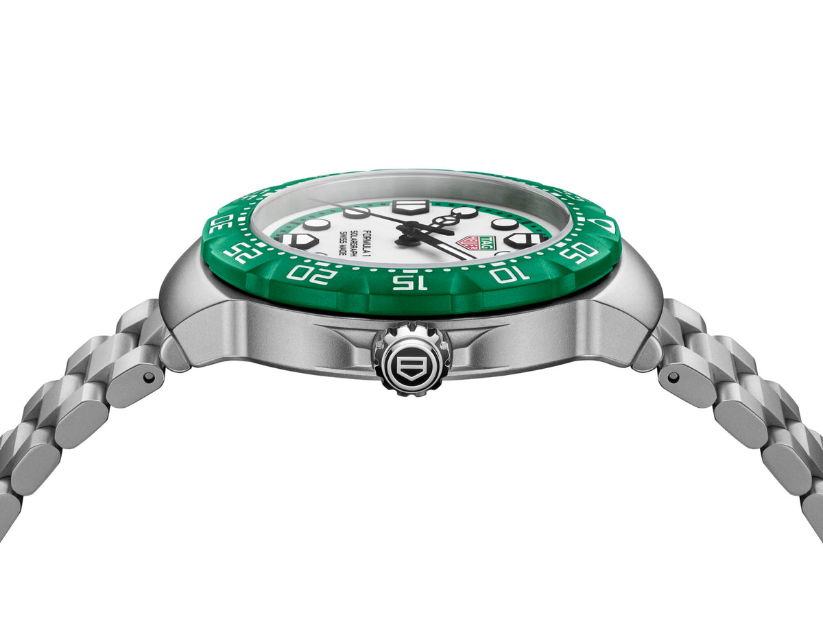 Tag Heuer Formula 1 Solargraph, Green Bezel Limited Edition 38mm Watch WBY1113.BA0042