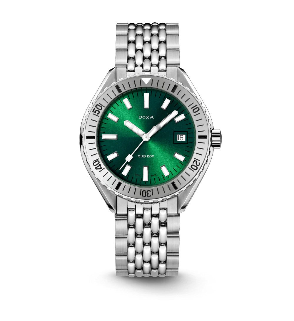 Doxa SUB 200 Sea Emerald Stainless Steel Bezel 42mm 796.10.131.10