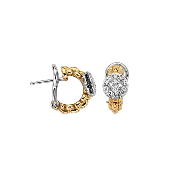 Fope Eka 18ct Yellow Gold Hoop Diamond Earrings 73601OX_PB_G_XBX_000