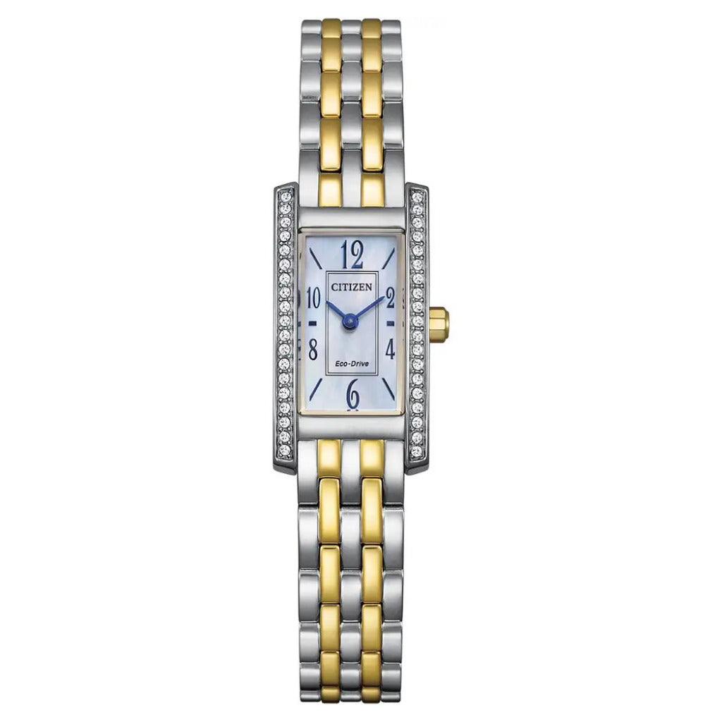 Citizen Eco-Drive Petite Palidoro Two- Tone 28mm Watch EG7114-53D