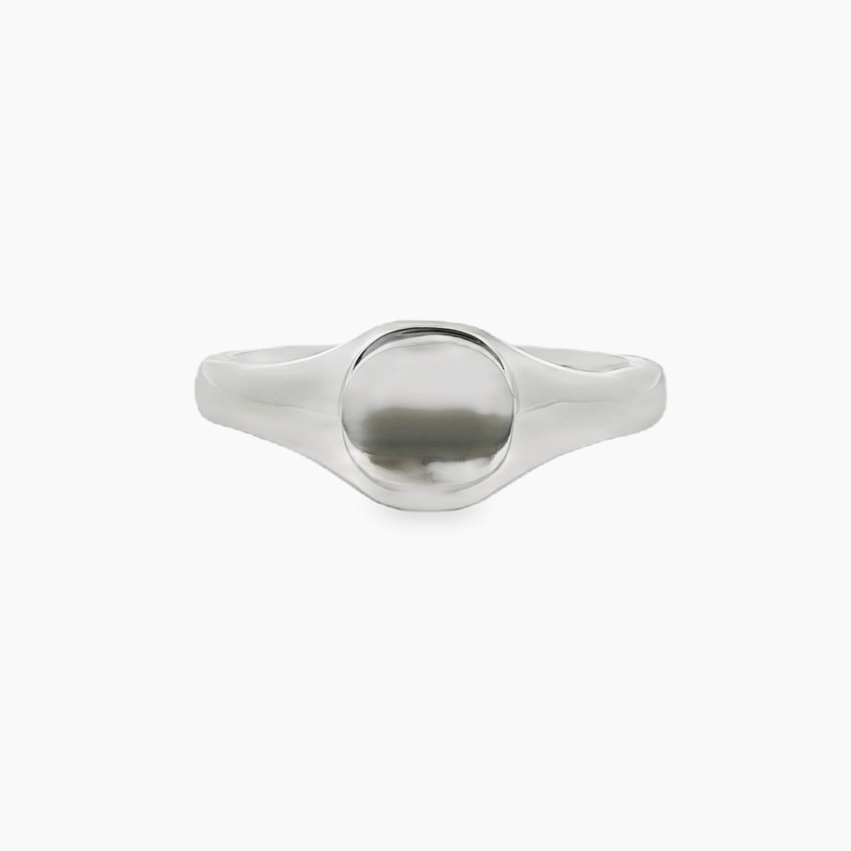 Platinum Gents Cushion Signet Ring