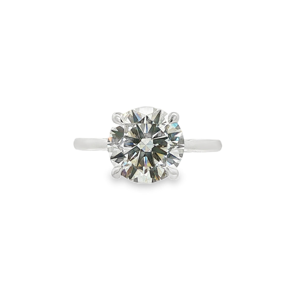 Round Brilliant Cut 3.00ct Lab Grown Platinum Ring