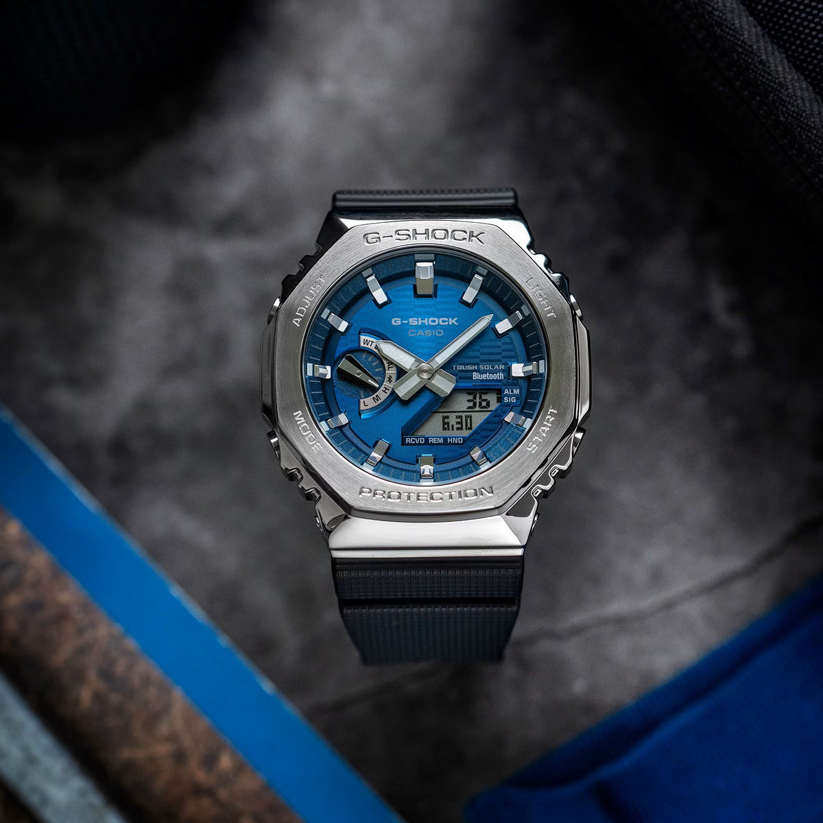 G SHOCK G-STEEL Blue Fine Metallic 2100 Series GBM-2100A-2BER