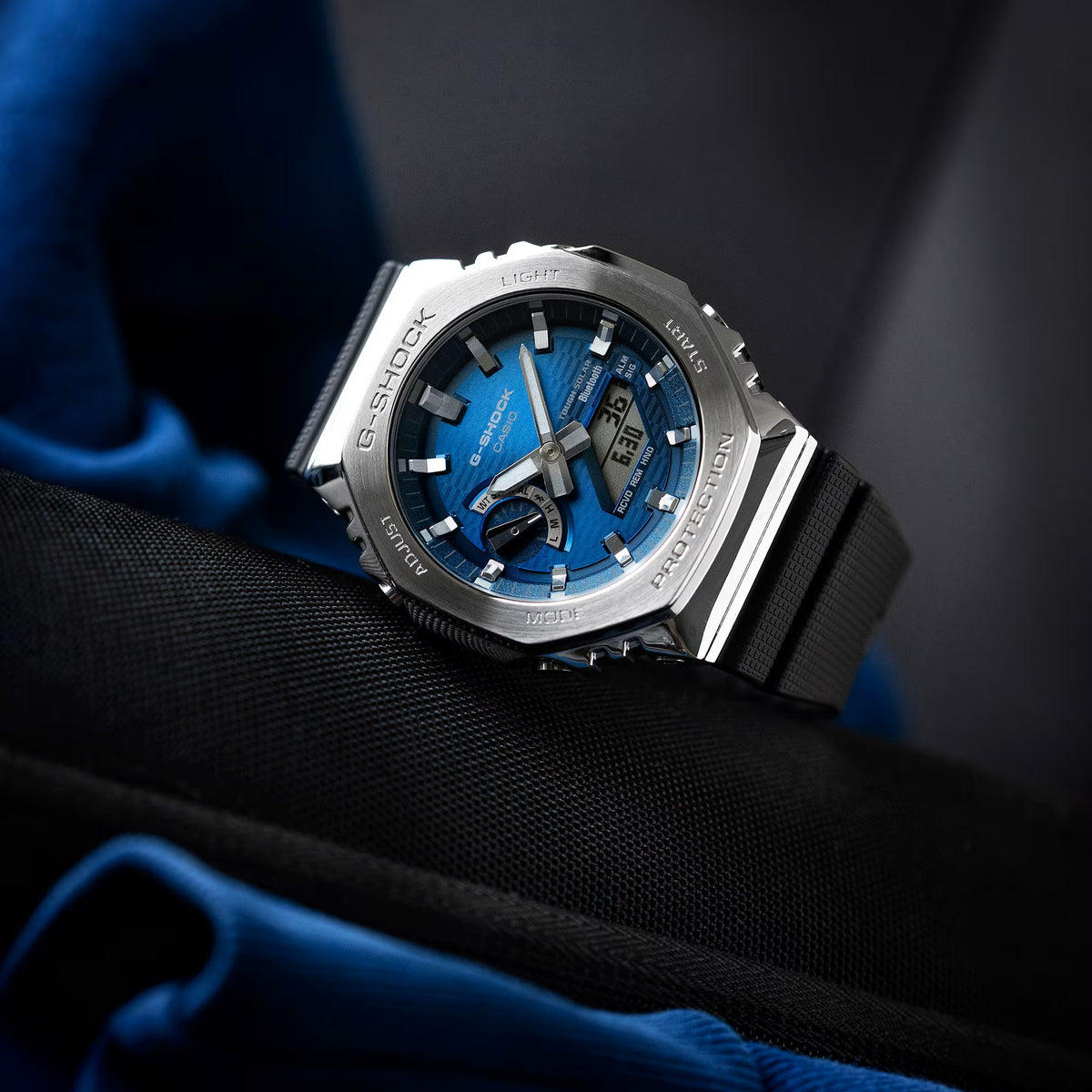 G SHOCK G-STEEL Blue Fine Metallic 2100 Series GBM-2100A-2BER