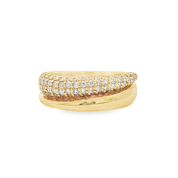 9ct Yellow Gold 0.71ct Diamond Dress Ring