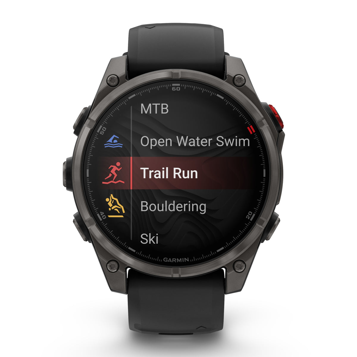 Garmin Fenix® 8 Pro 47mm, AMOLED, Sapphire, Carbon grey DLC titanium with Black/pebble grey silicone band 010-03198-01