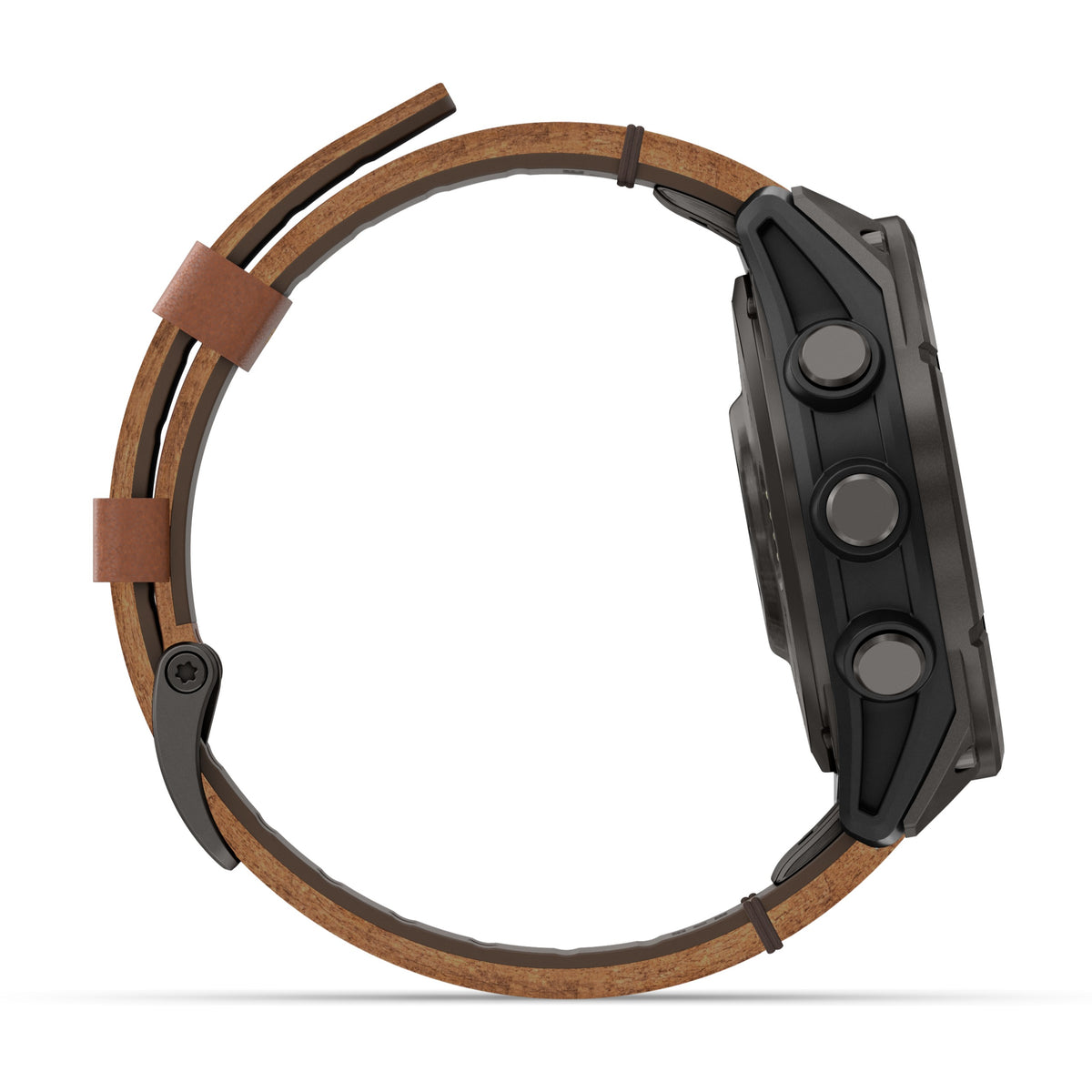 Garmin Fenix® 8 Pro 47mm, AMOLED, Sapphire, Carbon grey DLC titanium with Chestnut leather band 010-03198-40