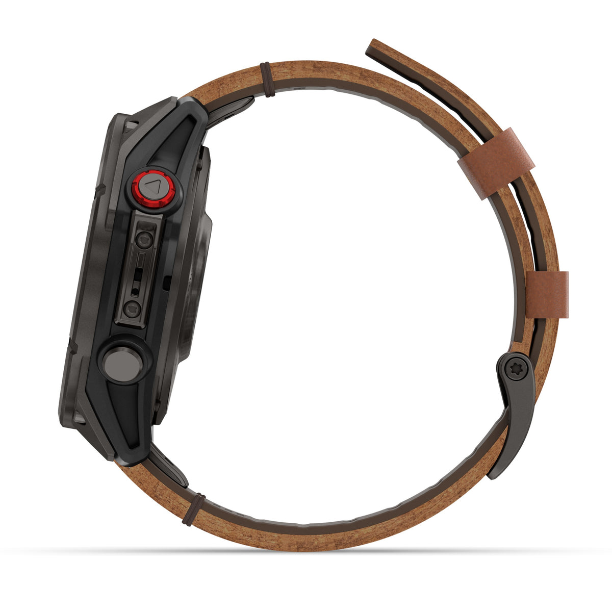 Garmin Fenix® 8 Pro 47mm, AMOLED, Sapphire, Carbon grey DLC titanium with Chestnut leather band 010-03198-40