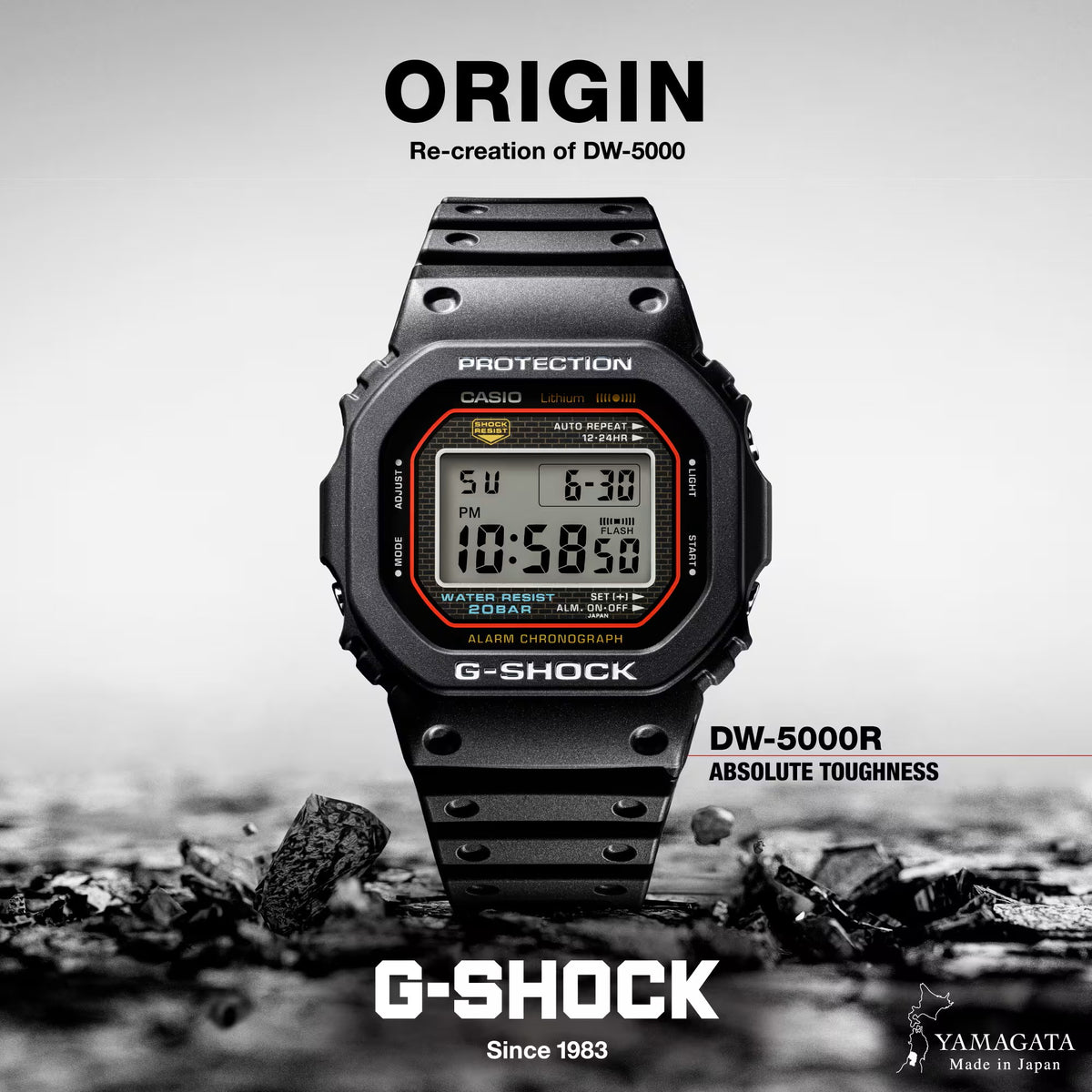 G-SHOCK 5000 Series Made In Japan DW-5000R-1AER