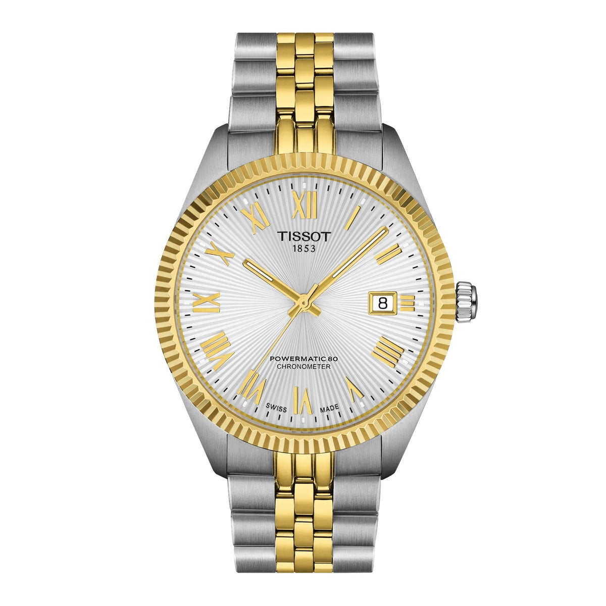 Tissot Ballade Powermatic 80 Cosc 39mm Two Tone Watch T1564082203300