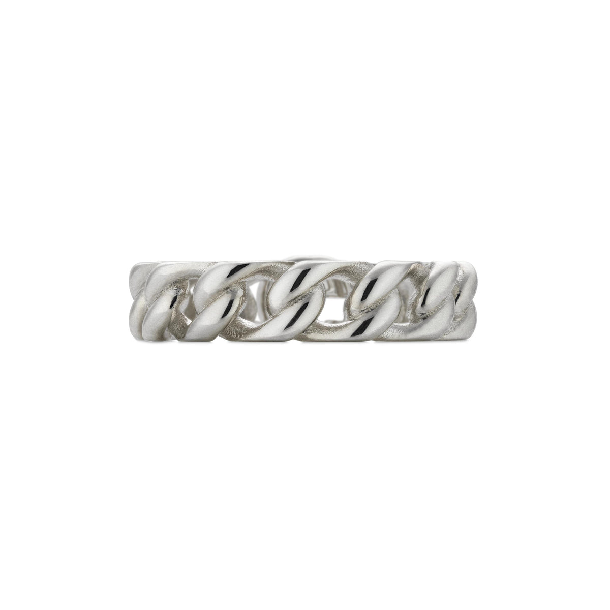 Gucci Interlocking Sterling Silver 5mm Ring