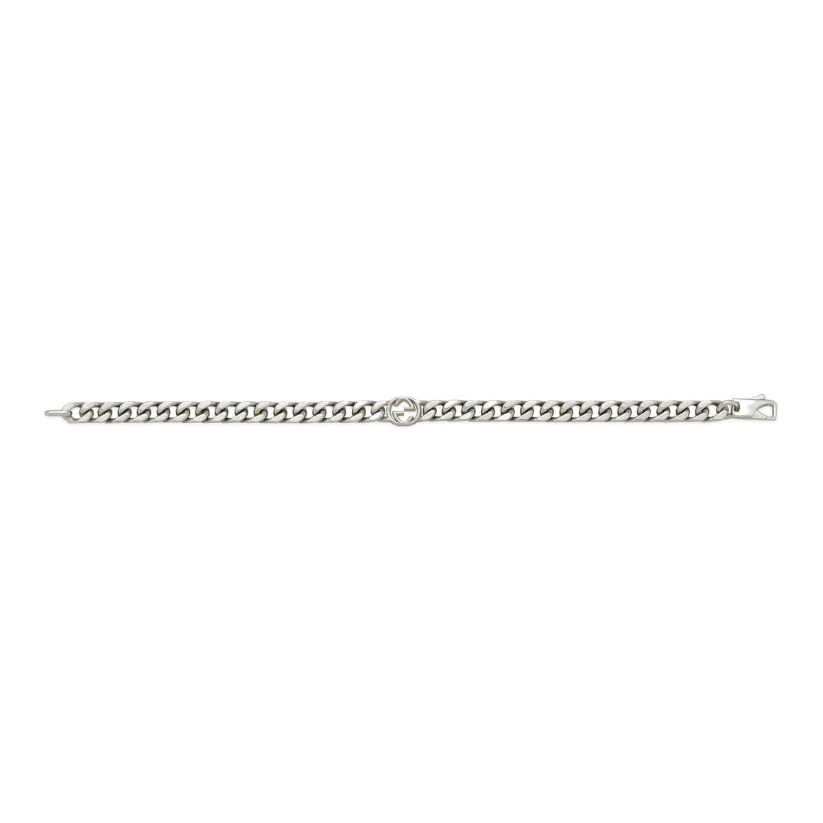 Gucci Interlocking GG Sterling Silver Bracelet