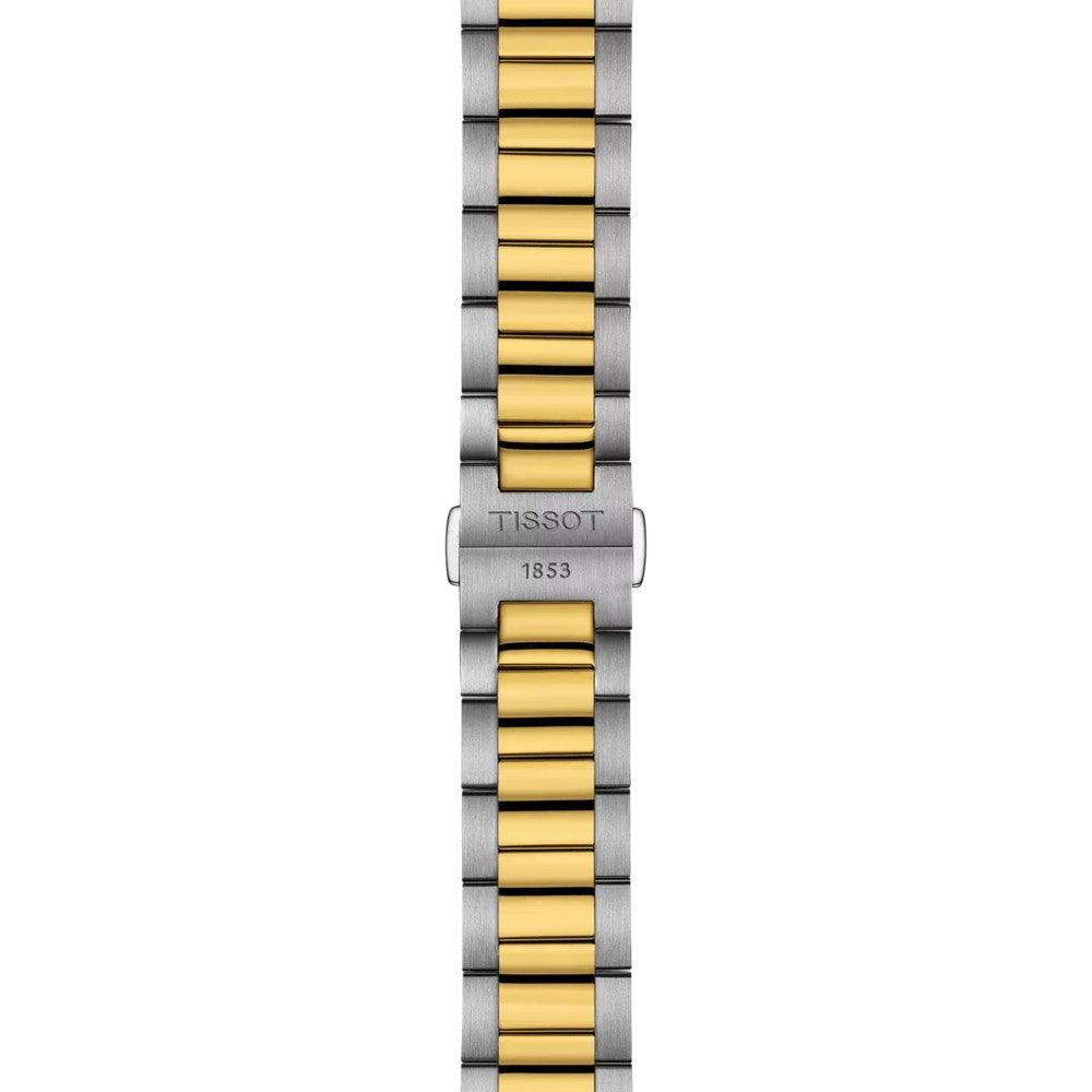 Tissot PR100 Two Tone White Dial 40mm Watch T1504102201100