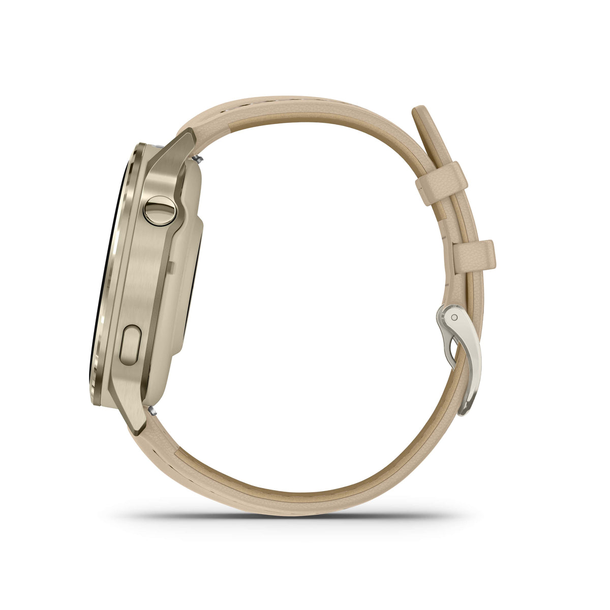 Venu® 4 - 41mm Lunar Gold with Bone Silicone Band and Light Sand Leather Band 010-03013-03