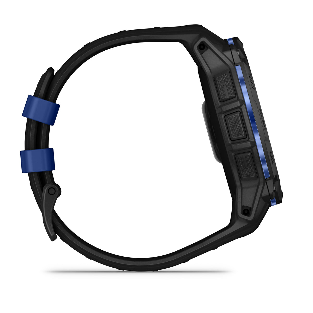 Garmin Instinct 3 - 50mm, AMOLED, Black with Black/Bolt Blue Band 010-03020-03