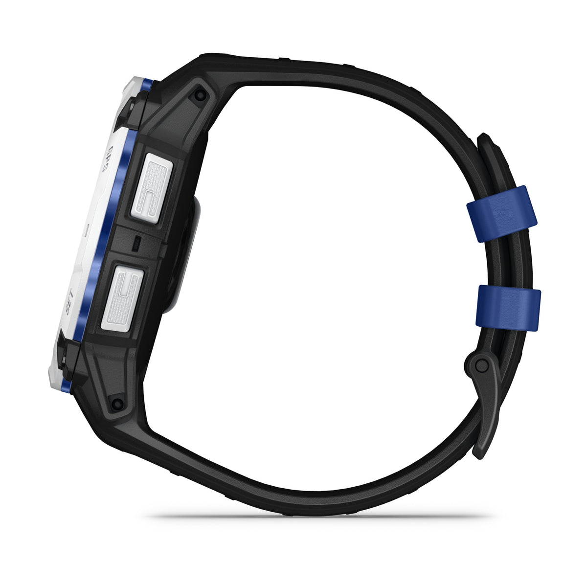 Garmin Instinct 3 - 50mm, Solar, Whitestone with Black/Bolt Blue Band 010-02935-03