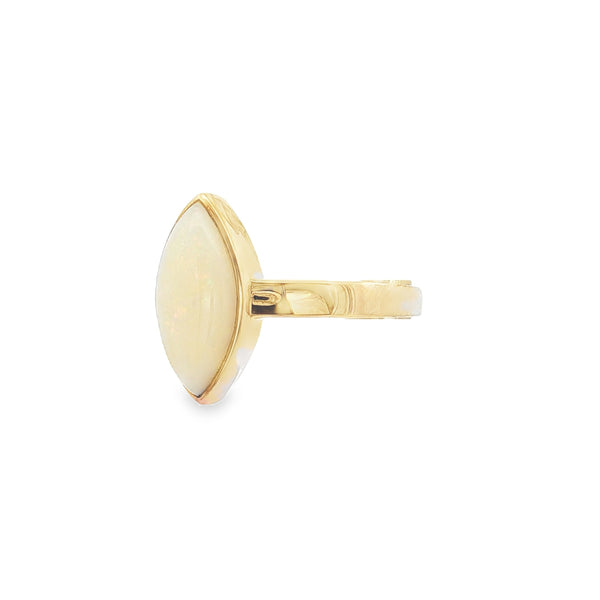 Opal Solid Marquise 9ct Yellow Gold Ring