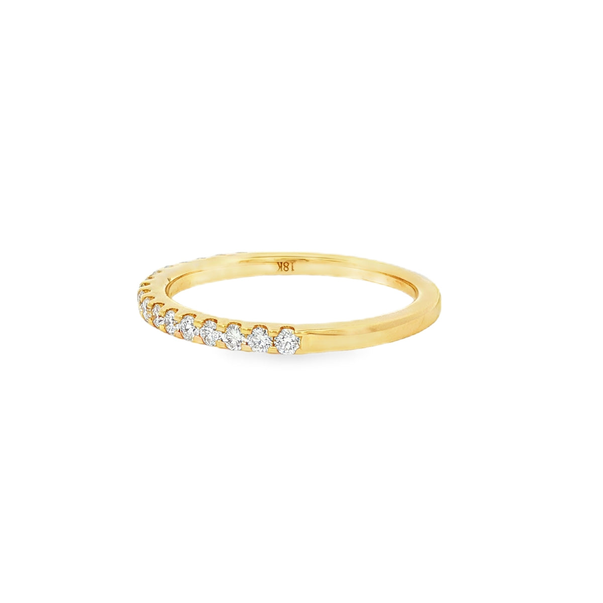 Diamond Round Brilliant Cut 0.33ct 18ct Yellow Gold Eternity Ring