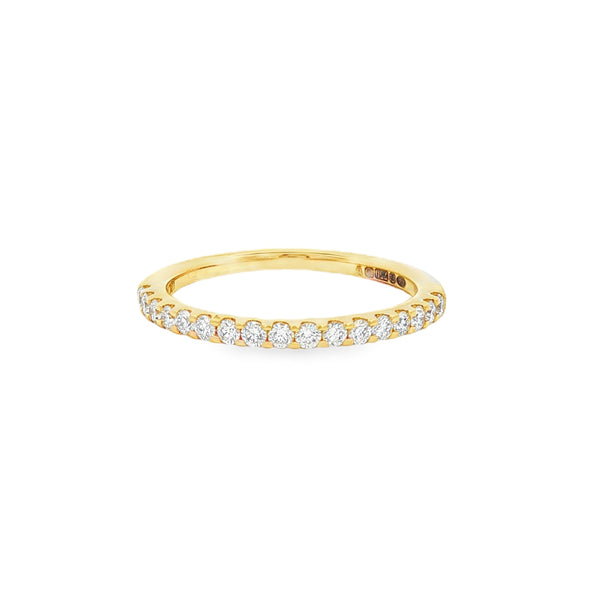 Diamond Round Brilliant Cut 0.33ct 18ct Yellow Gold Eternity Ring