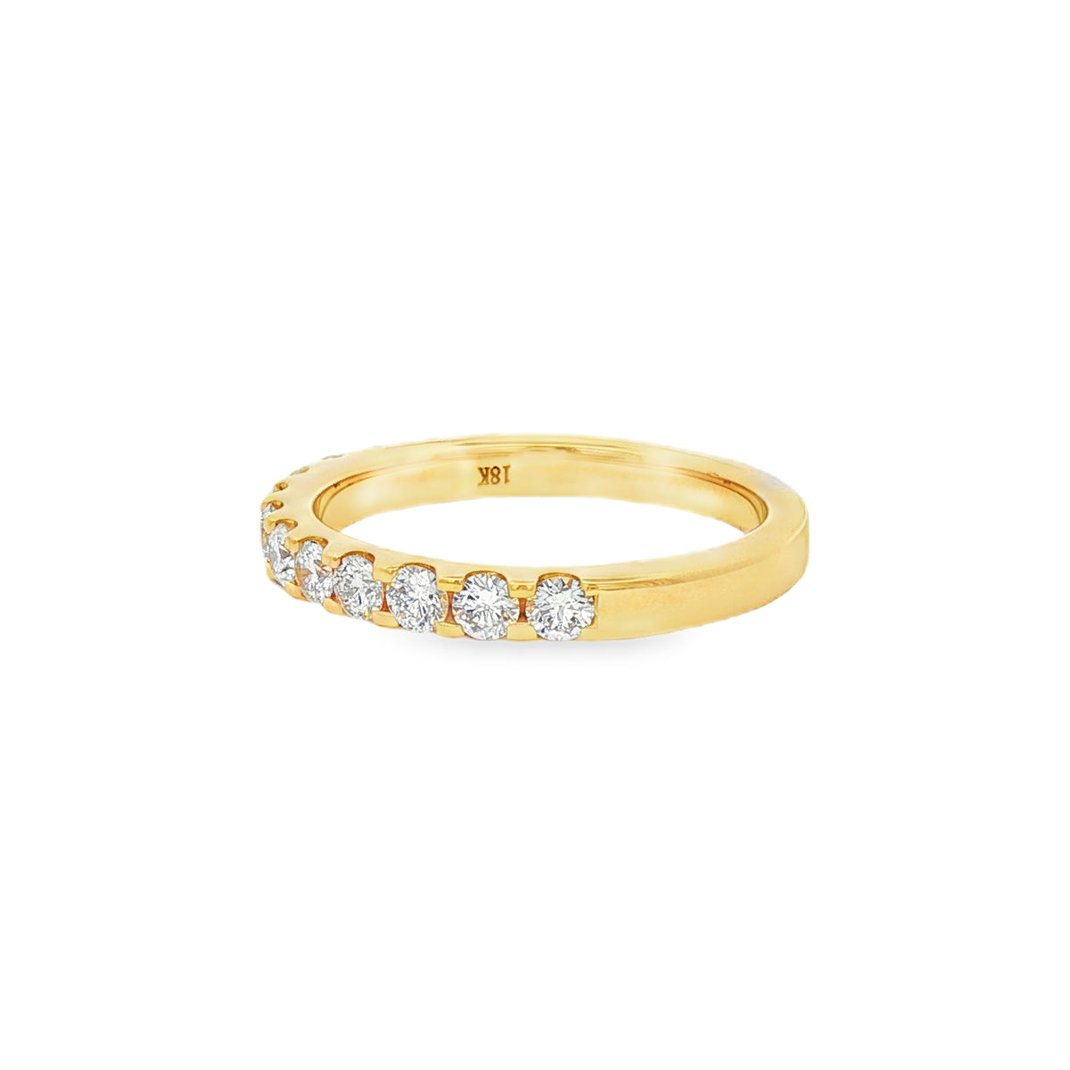 Diamond Round Brilliant Cut 0.75ct 18ct Yellow Gold Eternity Ring