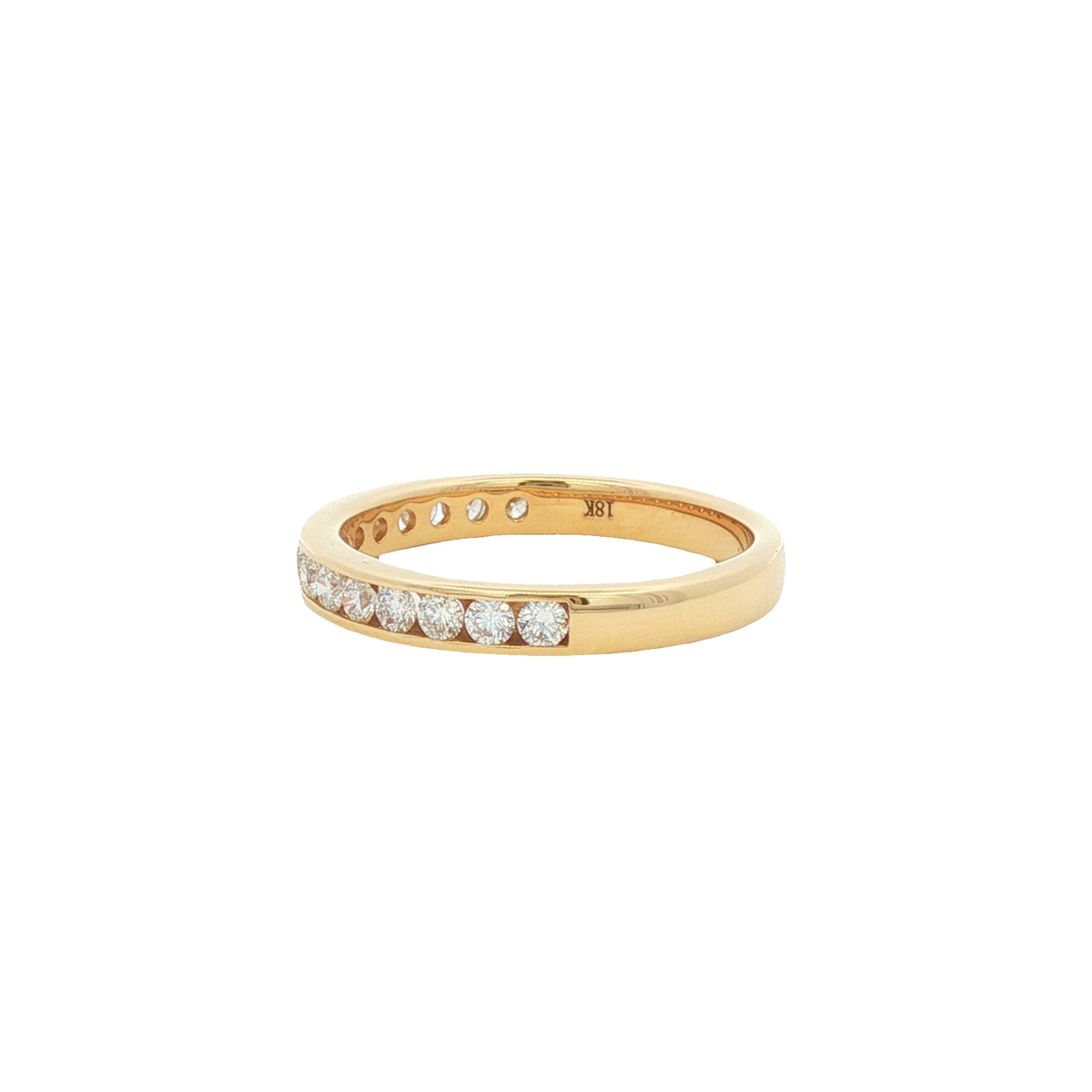Diamond Round Brilliant Cut 0.50ct 18ct Yellow Gold Eternity Ring