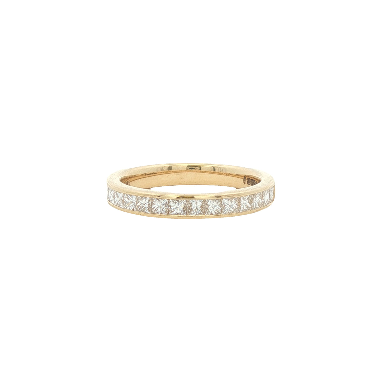 Diamond Princess Cut 0.75ct 18ct Yellow Gold Eternity Ring
