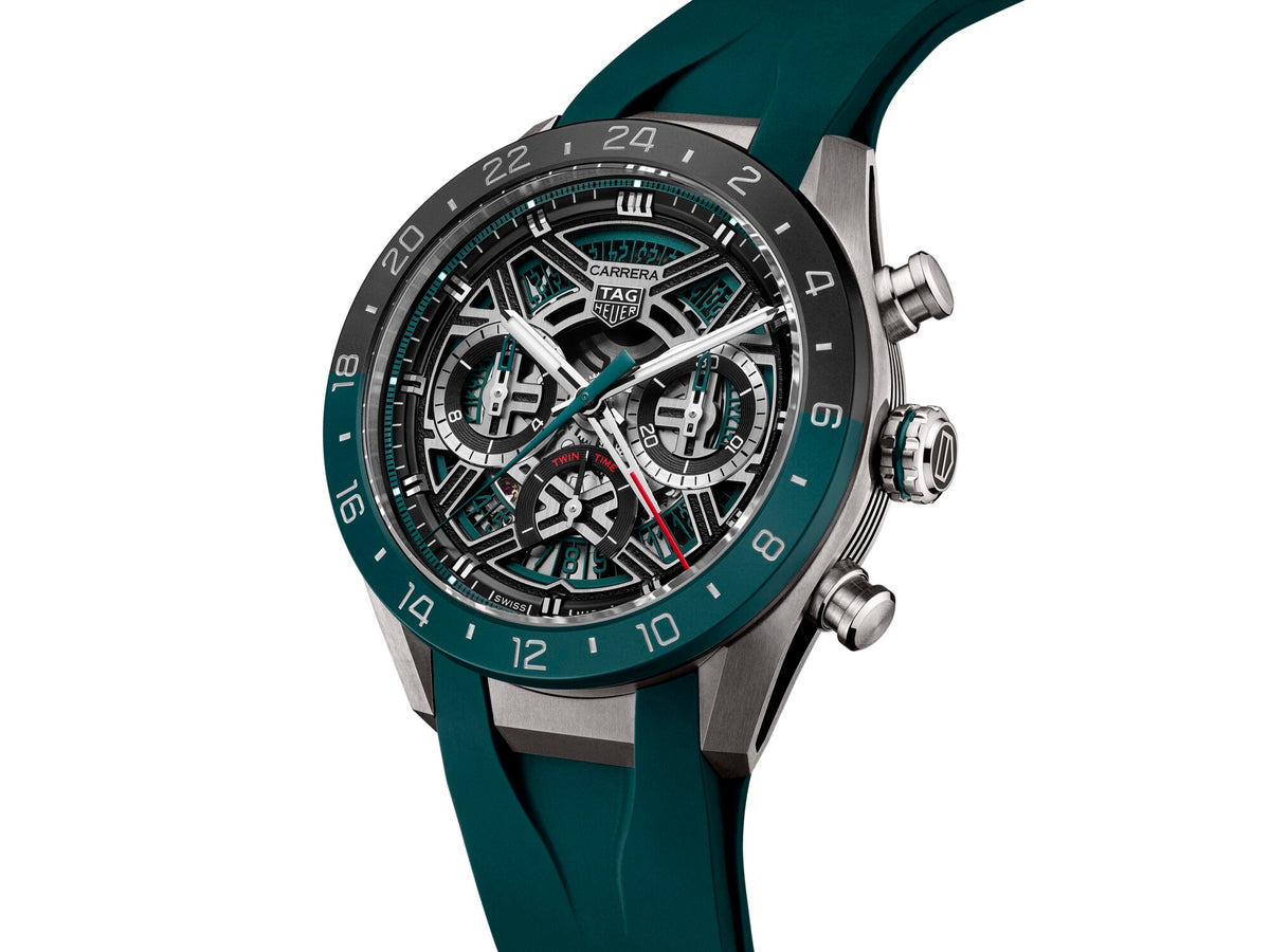 TAG Heuer Carrera Chronograph Extreme Sport Twin-Time 44mm Watch CBU2084.FT6297