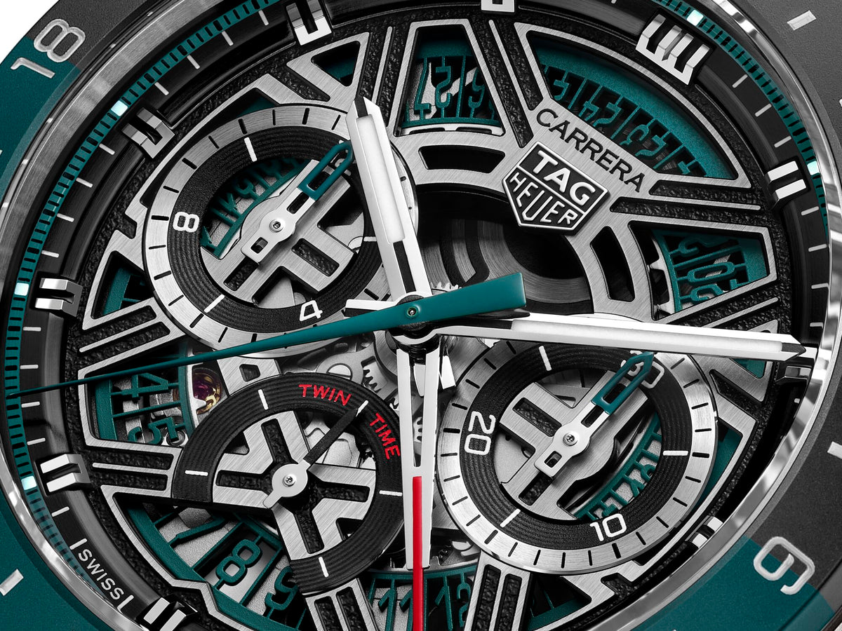 TAG Heuer Carrera Chronograph Extreme Sport Twin-Time 44mm Watch CBU2084.FT6297