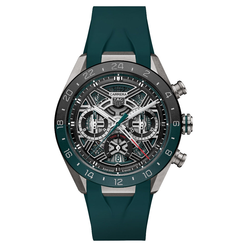 TAG Heuer Carrera Chronograph Extreme Sport Twin-Time 44mm Watch CBU2084.FT6297