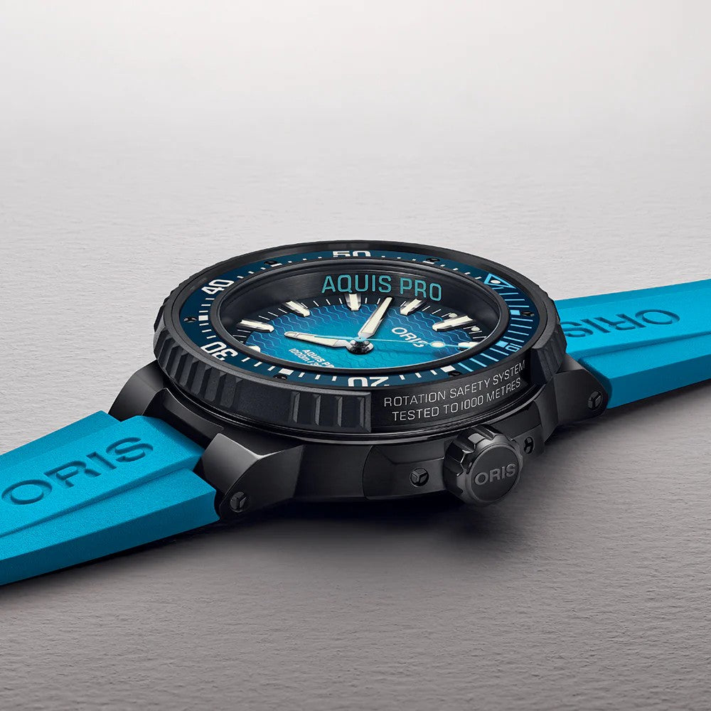 Oris Aquis Pro 1000m Titanium 19.5mm Watch 01 733 7801 7255-Set