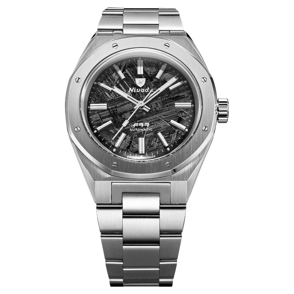 Nivada Grenchen F77 Meteorite No Date 41mm Watch 68041A77C