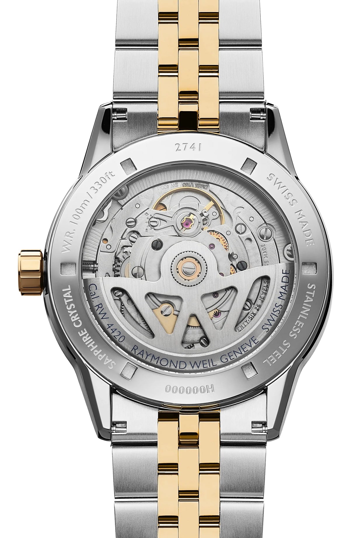 Raymond Weil Freelancer Steel and Yellow Automatic 40mm Watch