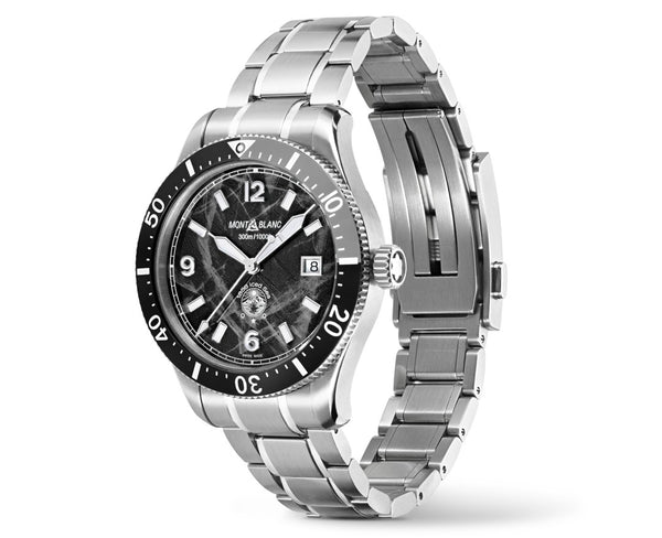 Montblanc Iced Sea Automatic Date Black 41mm Watch MB129371