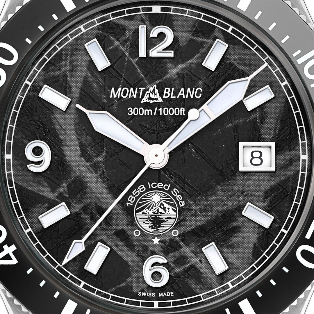 Montblanc Iced Sea Automatic Date Black 41mm Watch MB129371